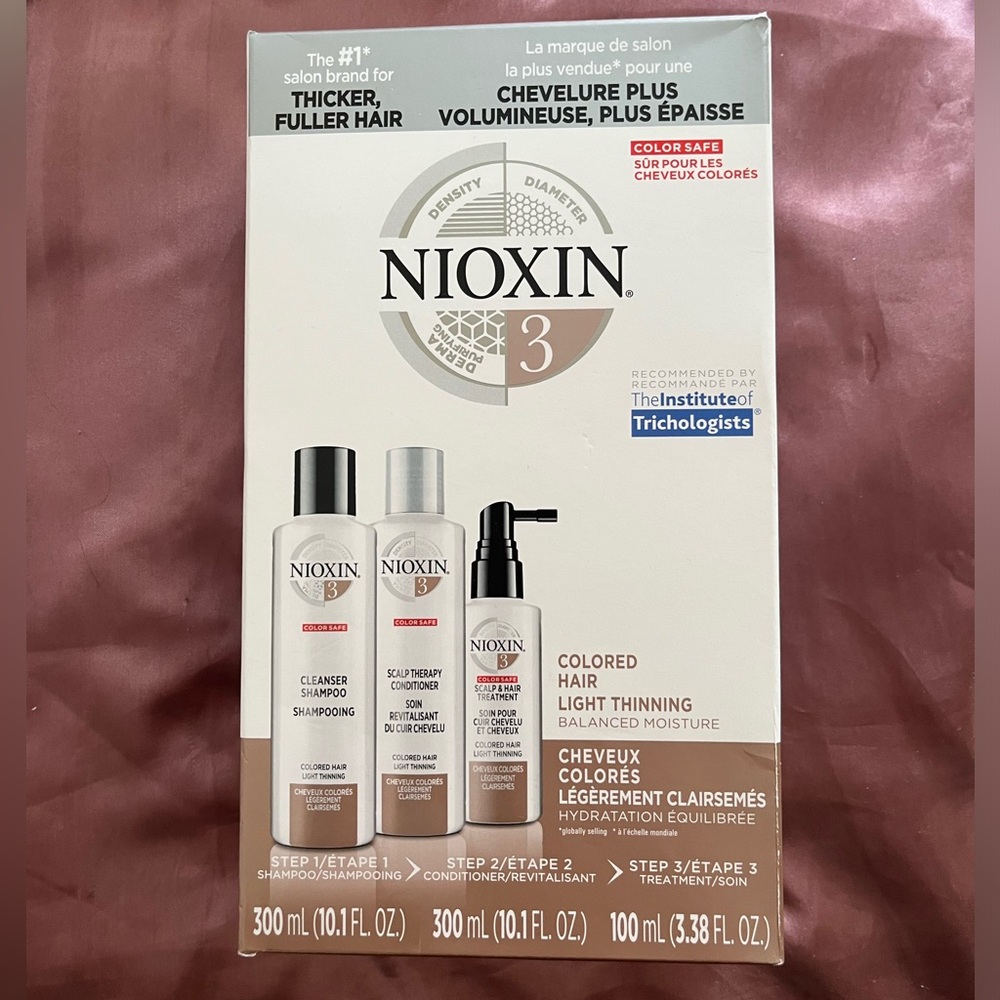 NIOXIN set, shampoo, conditioner and treatment